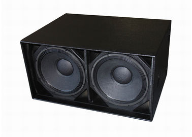 Dual 18 Inch LF Drivers Concert Sound Equipment , Subwoofer Speaker